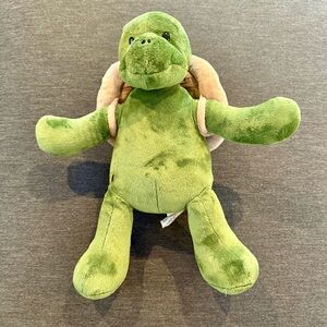 Build-A-Bear Trekkin’ Turtle 17” Plush w/ Shell Backpack Retired Collectible EUC